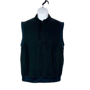 Martin Golf Vest Men Large Black Faux Suede Over Shirt Outer Timeless the Game